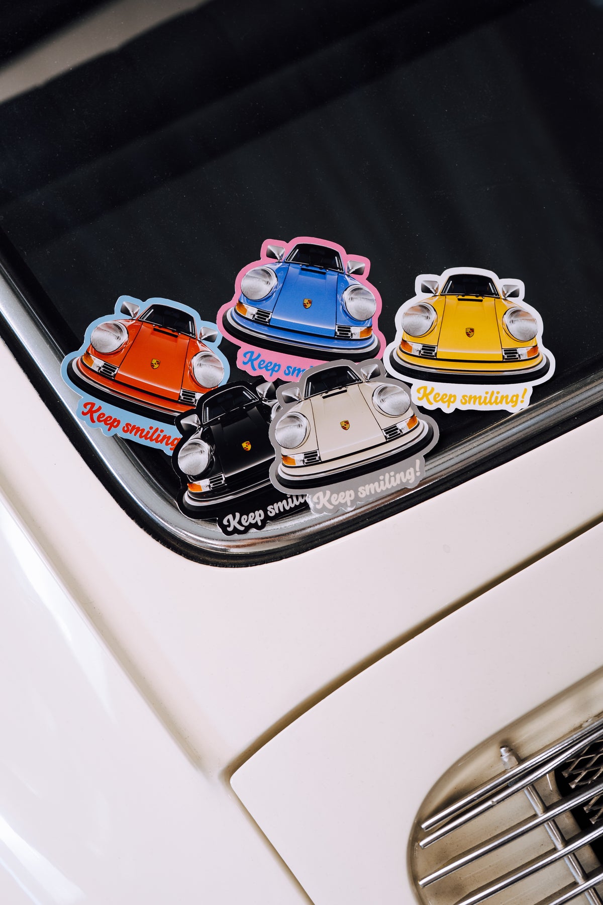 Keep smiling stickers.