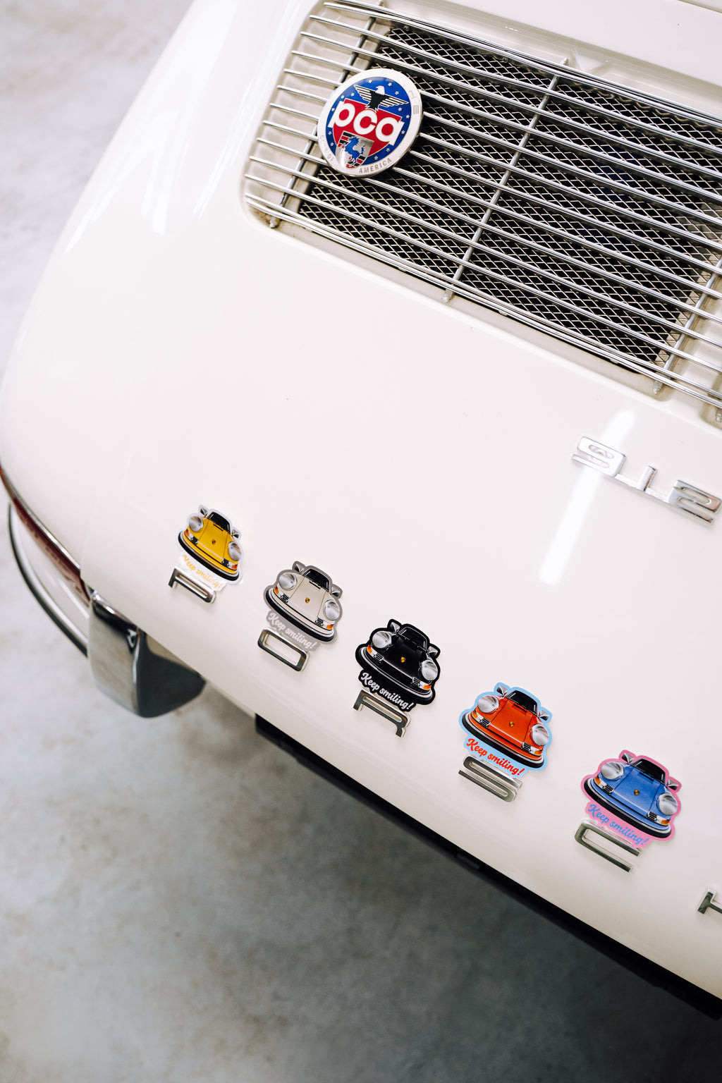 Keep smiling stickers.